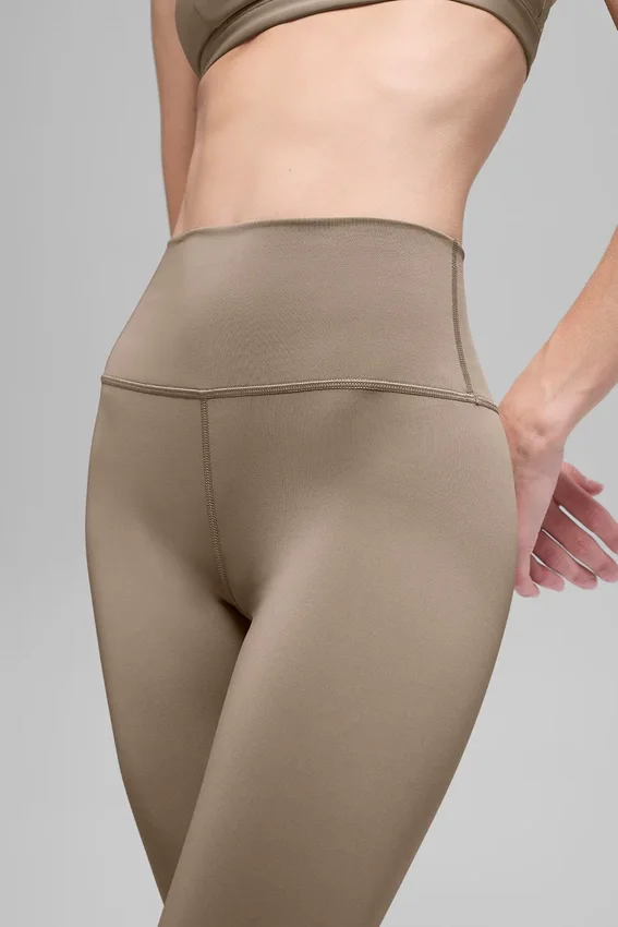 High-Waist Airlift Leggings – Gravel