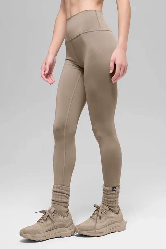 High-Waist Airlift Leggings – Gravel