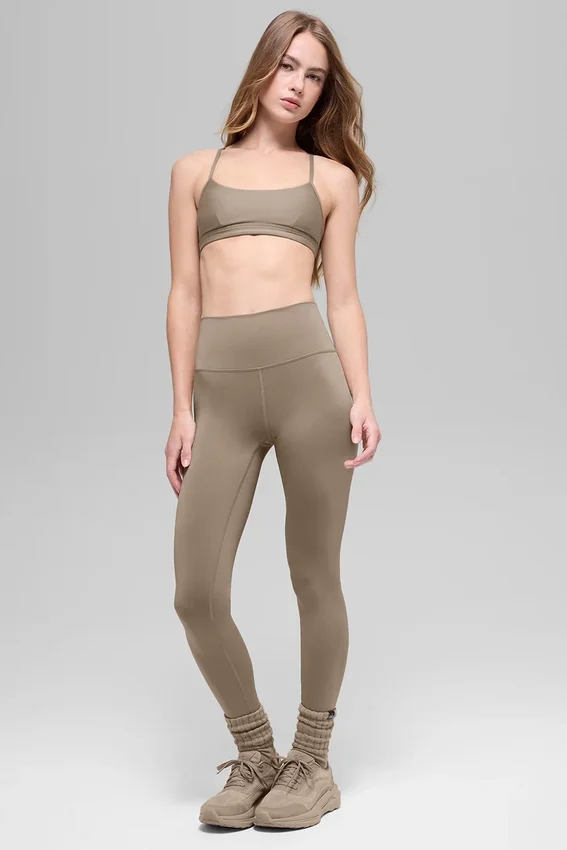 High-Waist Airlift Leggings – Gravel