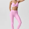 High-Waist Airlift Love Language Stirrup Leggings – Candy Heart Pink