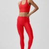 High-Waist Airlift Sleek Leggings – Leuchtend Rot
