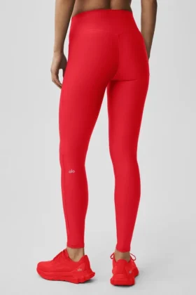 High-Waist Airlift Sleek Leggings – Leuchtend Rot
