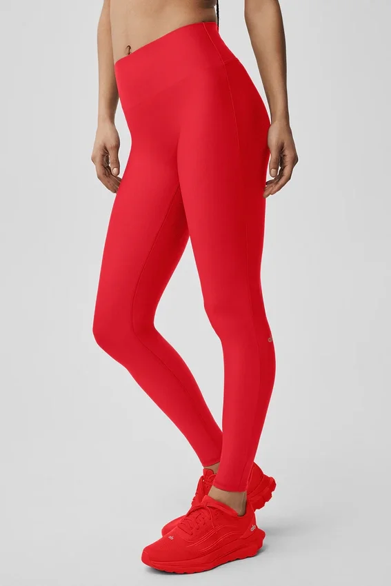 High-Waist Airlift Sleek Leggings – Leuchtend Rot