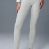 High-Waist Alosoft Lounge Leggings – Athletic Heather Grey