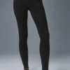 High-Waist Alosoft Lounge Leggings – Schwarz