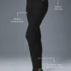 High-Waist Alosoft Lounge Leggings – Schwarz