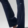High-Waist Bootcut Leggings – Navy