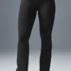 High-Waist Bootcut-Leggings – Schwarz