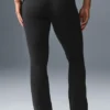 High-Waist Bootcut-Leggings – Schwarz