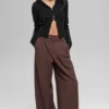 High-Waist „Dreamscape“-Hose (lang) – Brownstone