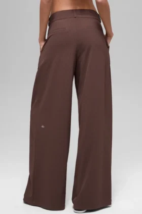 High-Waist „Dreamscape“-Hose (lang) – Brownstone