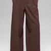 High-Waist „Dreamscape“-Hose (lang) – Brownstone