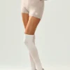 High-Waist Embrace Shorts aus Kaschmir – Oat Heather