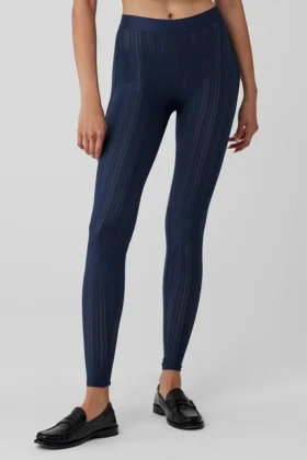 High-Waist Euphoria Leggings – Navy