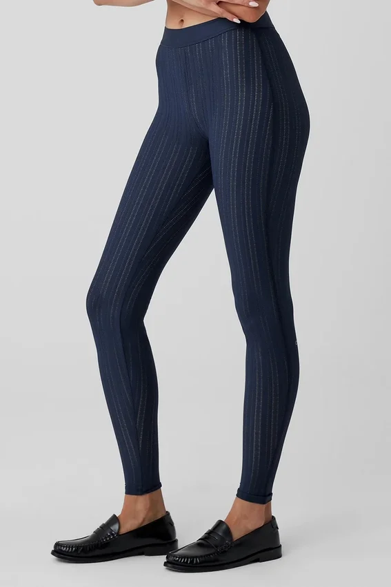High-Waist Euphoria Leggings – Navy
