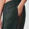 High-Waist-Jogginghose mit weitem Bein – Anthrazitgrün