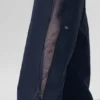 High-Waist-Jogginghose mit weitem Bein – Marineblau/Schwarz