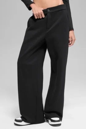 High-Waist Jogginghose – Schwarz