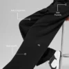 High-Waist Jogginghose – Schwarz