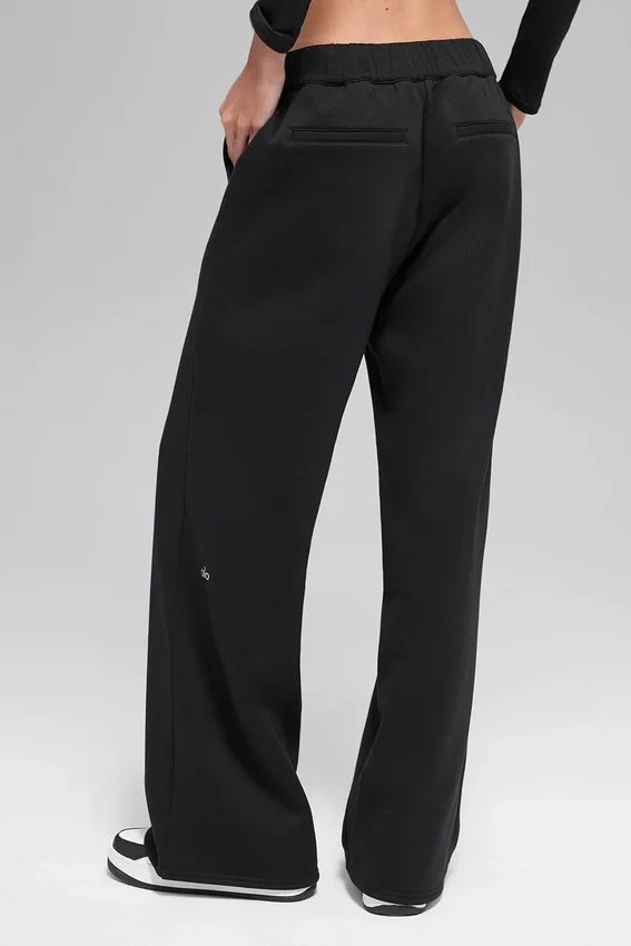 High-Waist Jogginghose – Schwarz
