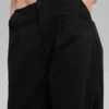 High-Waist Main Character Hose mit weitem Bein – Schwarz