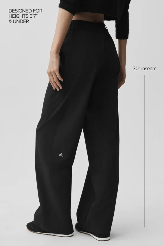 High-Waist-Pursuit-Hose (Regular) – Schwarz