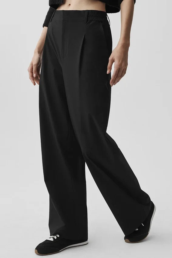 High-Waist-Pursuit-Hose (Regular) – Schwarz