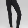 High-Waist Race Pace 7/8 Leggings – Schwarz/Weiß