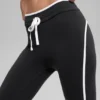 High-Waist Race Pace 7/8 Leggings – Schwarz/Weiß