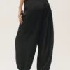 High-Waist-Radiance-Hose aus Seidenmischung – Schwarz