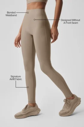 High-Waist Sleek Legging – Gravel