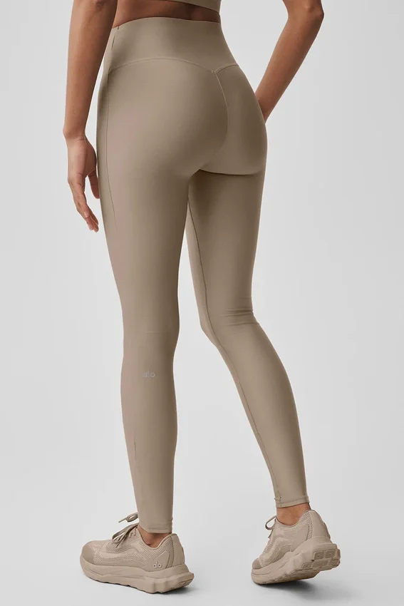 High-Waist Sleek Legging – Gravel