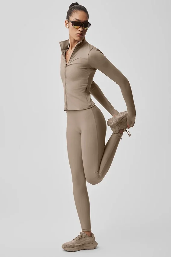 High-Waist Sleek Legging – Gravel