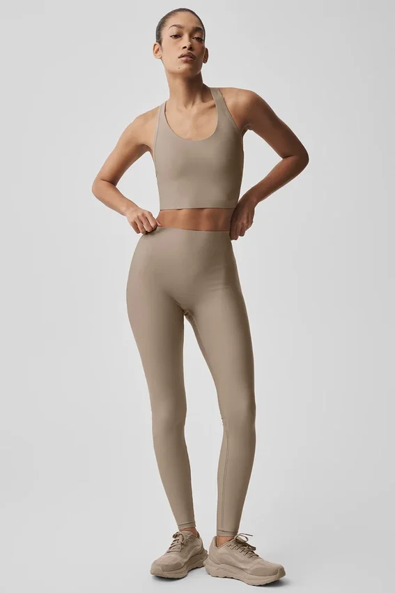 High-Waist Sleek Legging – Gravel