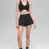 High-Waist Socialite-Shorts – Schwarz