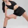High-Waist Socialite-Shorts – Schwarz