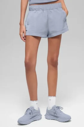 High-Waist Socialite Shorts – Winter Frost