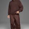 Hoodie aus strukturiertem Strick – Brownstone