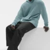 Hoodie aus strukturiertem Strick – Desert Sage