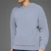 Hoodie aus strukturiertem Strick – Winter Frost