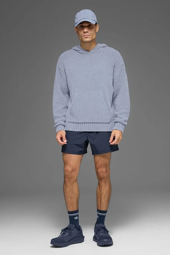 Hoodie aus strukturiertem Strick – Winter Frost
