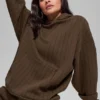 Hoodie mit Nadelstreifen – Espresso-Nadelstreifen
