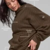 Hoodie mit Nadelstreifen – Espresso-Nadelstreifen