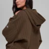 Hoodie mit Nadelstreifen – Espresso-Nadelstreifen