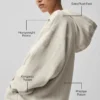 Hoodie mit Nadelstreifen – Nadelstreifen in Beige