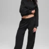 Hoodie mit Nadelstreifen – Schwarze Nadelstreifen
