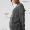 Hoodie „New Class“ aus Wolle und Kaschmir – Platinum Grey
