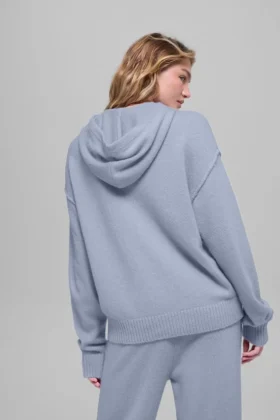 Hoodie „New Class“ aus Wolle und Kaschmir – Winter Frost