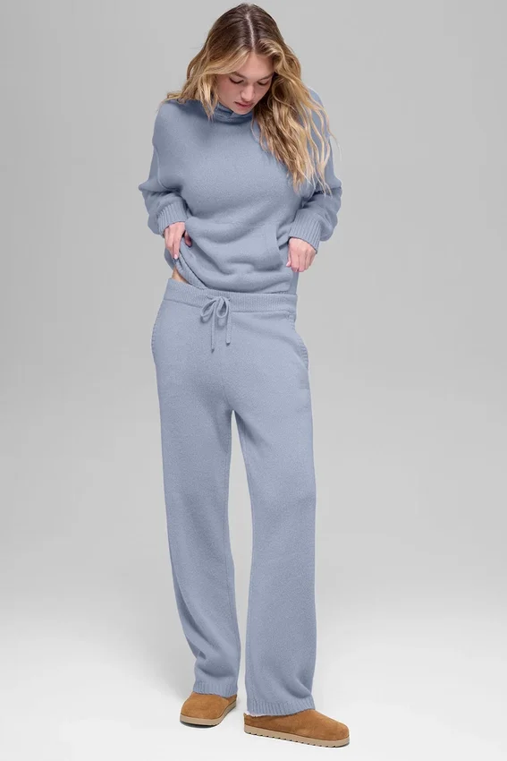Hoodie „New Class“ aus Wolle und Kaschmir – Winter Frost