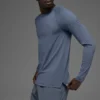 Idol Rundhals-Langarmshirt – Bluestone